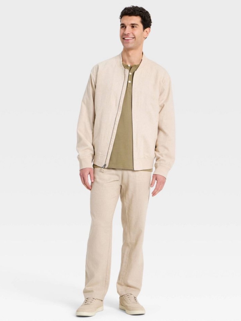 Goodfellow & Co Varsity Jacket in Tan
